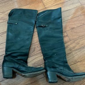 Tall Black Frye Boots 7.5